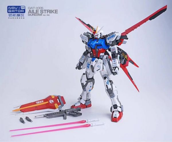 ﹝現貨﹞可動   領航模玩﹝鋼彈﹞突擊鋼彈-空戰強襲MG噴塗代工拼裝成品1/100 