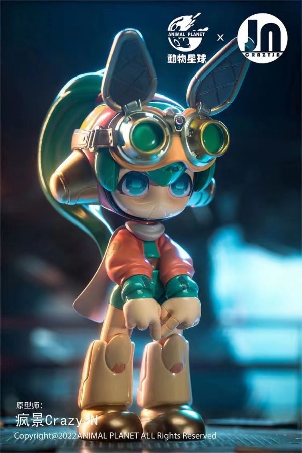 ﹝預購﹞GK   動物星球X瘋景CrazyJN﹝原創﹞正版授權 JNROBO系列— TOPUPU機器人【派件員】 