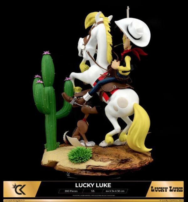 ﹝代購﹞GK   Cartoon Kingdom﹝神探加傑特﹞經典老動漫《幸運的路克》正版授權 Lucky Luke 西部牛仔 盧克 1/6 
