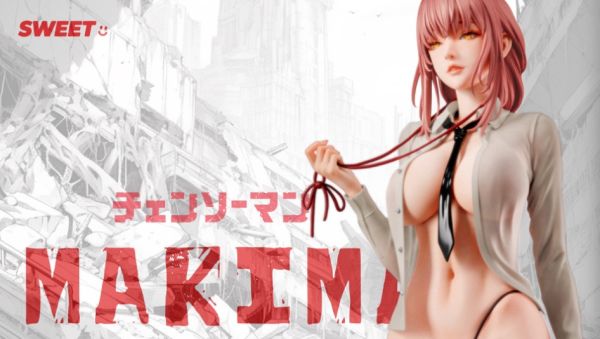 ﹝預購﹞GK  Sweet﹝鏈鋸人﹞瑪奇瑪雙頭雕真網襪1/4女雕 
