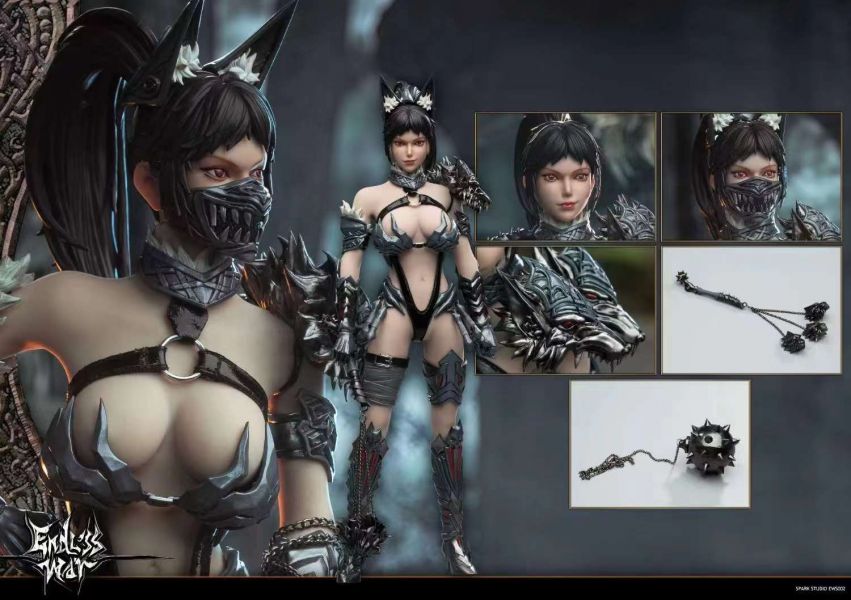 ﹝預購﹞GK  SPARK﹝無盡之戰﹞戰鬥魔將 EWS002 連枷三頭犬 1/6 雕像 