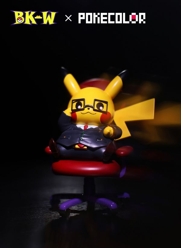 ﹝預購﹞GK  BKW x PokeColor卡樂﹝精靈寶可夢﹞BOSS皮卡丘 土豪皮卡丘 老闆皮卡丘 