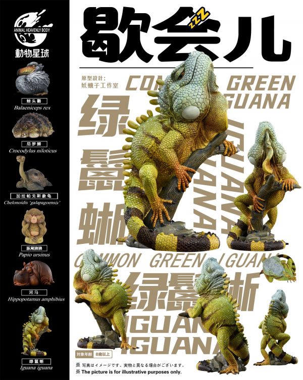 ﹝預購﹞GK  動物星球﹝原創﹞歇會兒系列第六彈—綠鬣蜥 