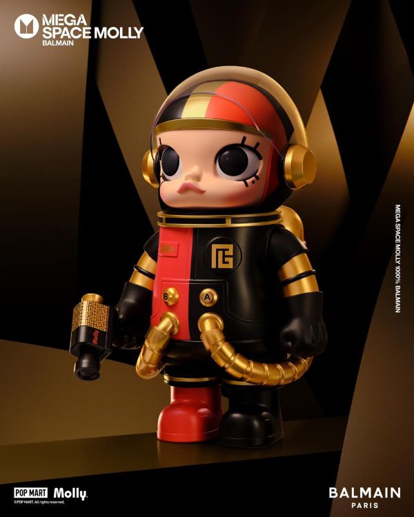 ﹝預購﹞ 泡泡瑪特 MEGA SPACE MOLLY x BALMAIN 1000% 新裝加身 摩登不凡 