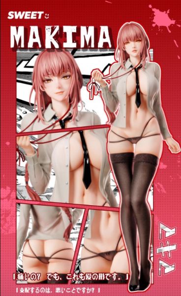 ﹝預購﹞GK  Sweet﹝鏈鋸人﹞瑪奇瑪雙頭雕真網襪1/4女雕 