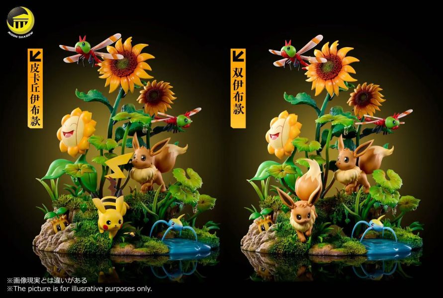 ﹝預購﹞GK 月影殿﹝精靈寶可夢﹞自然系列伊布第五彈 伊布皮卡丘場景 