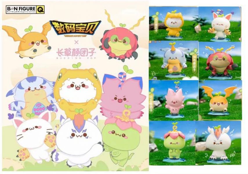 ﹝現貨﹞盲盒TOPTOY 數碼寶貝 X 長草顏團子 聯名款 系列盲盒 