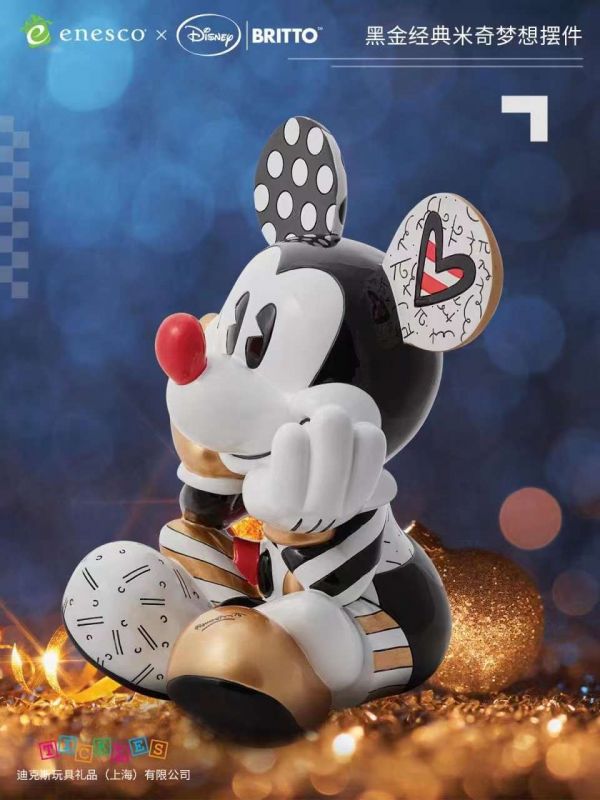 ﹝預購﹞GK  Enesco ﹝迪士尼﹞正版授權 黑金米奇夢想＆黑金史迪奇告白 