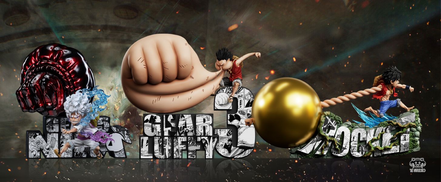 ﹝預購﹞GK YZ﹝海賊王﹞空島篇047 &銘牌系列第四彈 黃金迴旋彈路飛 