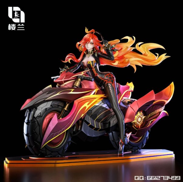 ﹝預購﹞GK  樓蘭﹝原神﹞火神 摩托瑪薇卡 