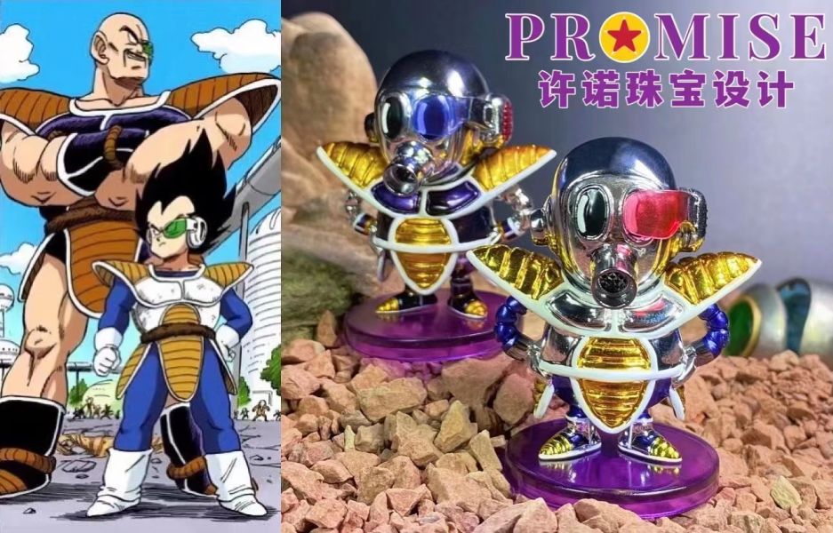 ﹝預購﹞GK  PR MISE﹝七龍珠﹞電鍍款 戰鬥服鳥山明（貝吉塔&那巴配色）WCF比例 