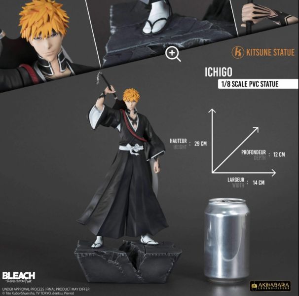 ﹝代購﹞PVC  妖狐社 Kitsune Statue ﹝死神﹞死神 BLEACH 境·界 正版授權 黑崎一護 1/8比例 