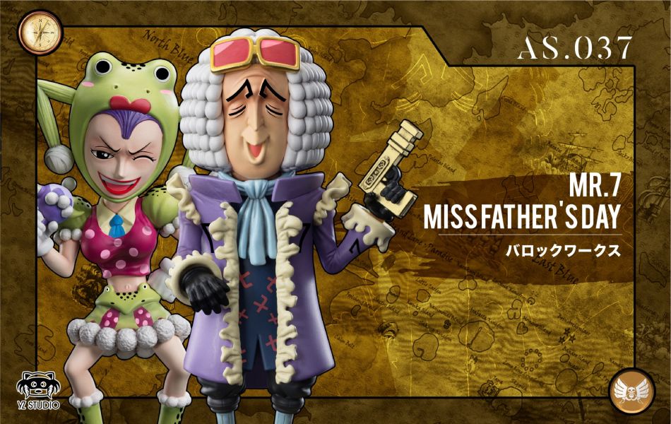 ﹝代購﹞GK  YZ ﹝海賊王﹞阿拉巴斯坦篇 037 Mr. 7&Miss.父親節 