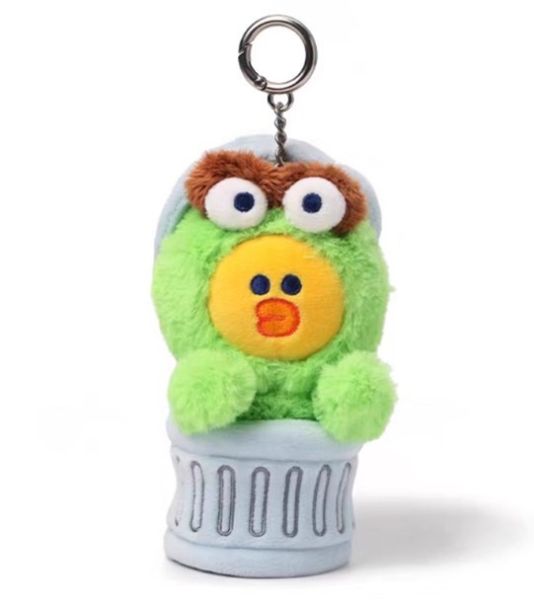 ﹝預購﹞LINE FRIENDS布朗熊SESAME STREET芝麻街毛絨掛件 