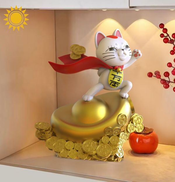 ﹝預購﹞GK 太陽模玩﹝膽大黨﹞招財系列膽大黨高速婆婆招財貓一路向錢 
