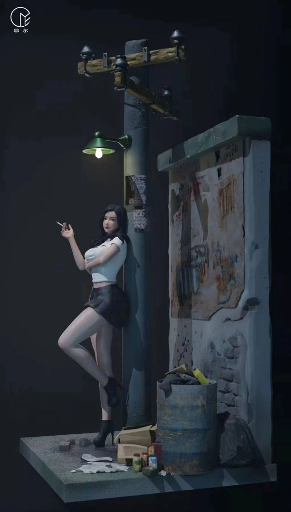 ﹝預購﹞GK 耶爾﹝原創﹞紙醉金迷系列之後街風情站街女 (可脫) 