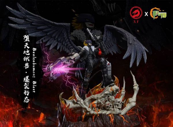 ﹝在台現貨﹞GK   XF x 楓葉園﹝數碼寶貝﹞數碼寶貝 墮天地獄獸爆裂形態（底台可亮燈） 