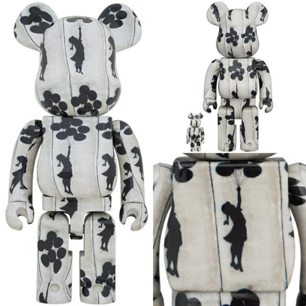 ﹝現貨﹞庫柏力克熊 Be@rbrick  Banksy 氣球女孩  400%+100% 