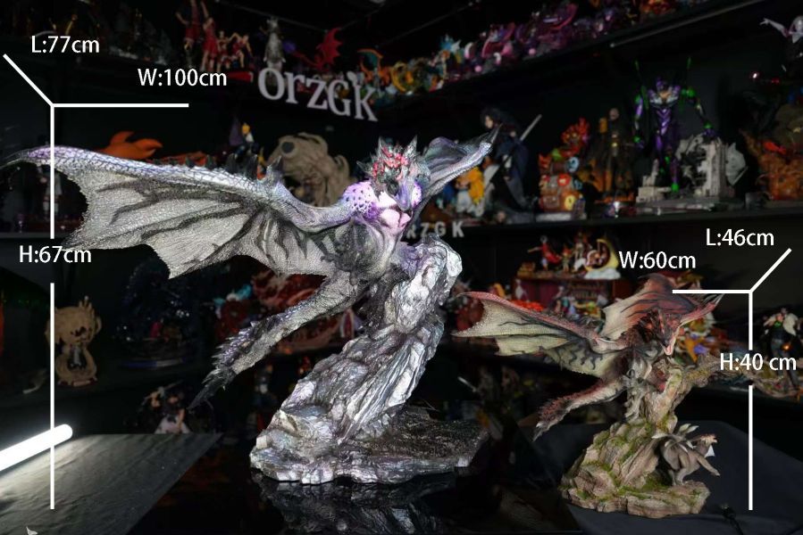﹝預購﹞GK DragonFrontier﹝怪物獵人﹞雄火龍&銀火龍大尺寸版 