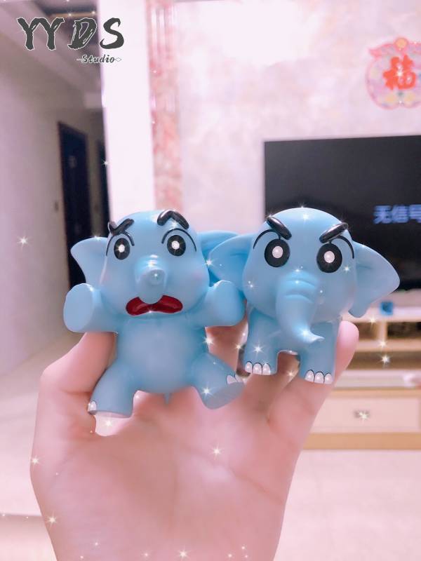 ﹝預購﹞GK  YYDS﹝蠟筆小新﹞動物化大象小新1對 