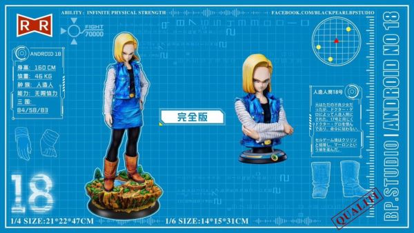 ﹝補款﹞GK  BP. 黑珍珠﹝七龍珠﹞龍珠《人造人篇》第二彈 人造人18號 