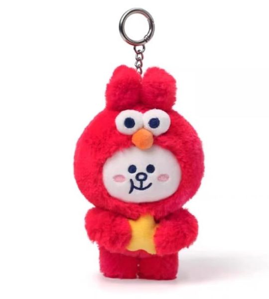 ﹝預購﹞LINE FRIENDS布朗熊SESAME STREET芝麻街毛絨掛件 