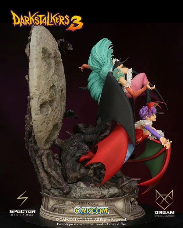 ﹝預購﹞GK  Dream Figures﹝惡魔戰士3﹞正版授權 莫莉卡和莉莉絲 1/6 雙人物 場景雕像 