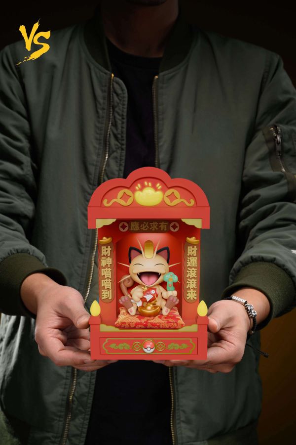 ﹝代購﹞GK VS模玩﹝精靈寶可夢﹞財神喵喵工位開業禮物家用擺件 