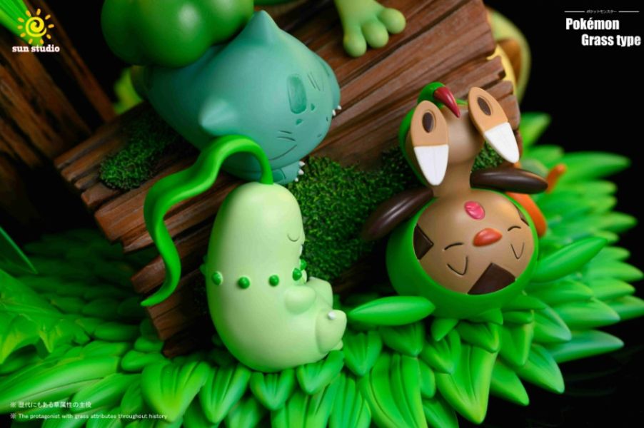 ﹝代購﹞GK   SUN﹝精靈寶可夢﹞御三家睡眠草系大家族睡覺御三家 