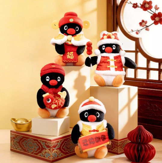 ﹝預購﹞周邊 Pingu企鵝新春系列毛絨掛件 