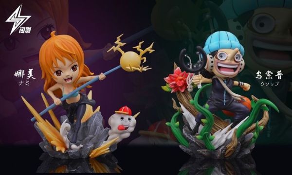 ﹝代購﹞GK 閃影﹝海賊王﹞皮衣草帽團娜美和烏索普 
