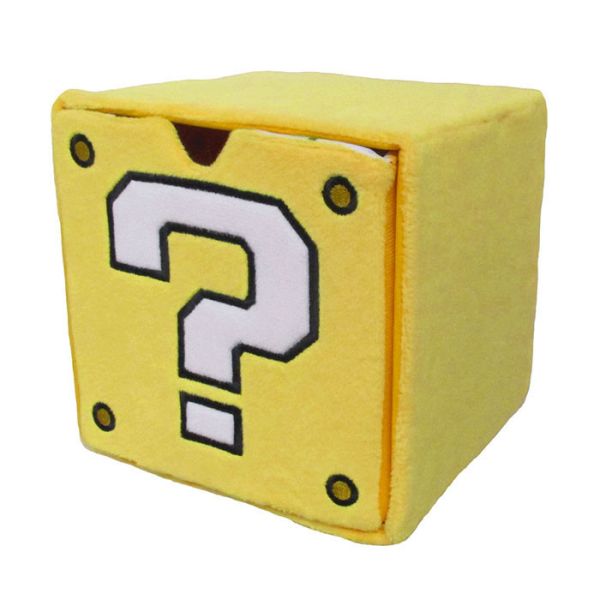 ﹝現貨﹞日版 超級瑪莉歐 問號磚塊絨毛收納箱 