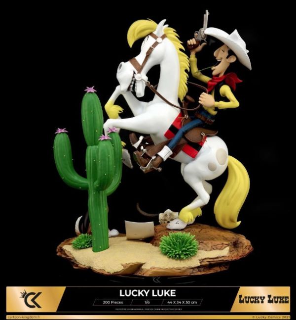 ﹝代購﹞GK   Cartoon Kingdom﹝神探加傑特﹞經典老動漫《幸運的路克》正版授權 Lucky Luke 西部牛仔 盧克 1/6 