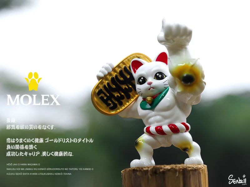 ﹝代購﹞GK  SENZII千紙×貓力士MOLEX﹝原創﹞貓力士MOLEX(史上最強招財）-白色 