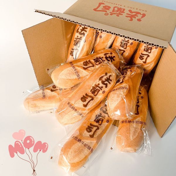 維也納牛奶麵包5條（母親節組合） 冰心軟法,冰心麵包,維也納牛奶麵包,高垂琮,冰心維也那,維也那麵包,台北,牛奶麵包,冰心維也納,維也納麵包,不老麵包