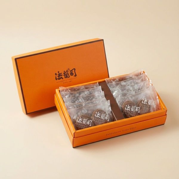 AOP蝴蝶酥 - 10入禮盒 蝴蝶酥,奶油餅乾,千層酥,澳洲上白糖,AOP奶油,歐洲純正牧場,法式餅乾,法蘭司烘焙,下午茶,台北蝴蝶酥,曲奇蝴蝶酥