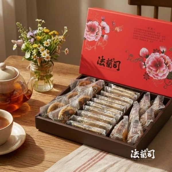 秋月心禮・花好月圓 法蘭司烘焙,冠軍金獎,鳳梨酥,冠軍漢餅,夏威夷豆塔,台北花心,中秋送禮禮盒,事事如意,台北伴手禮,伴手禮