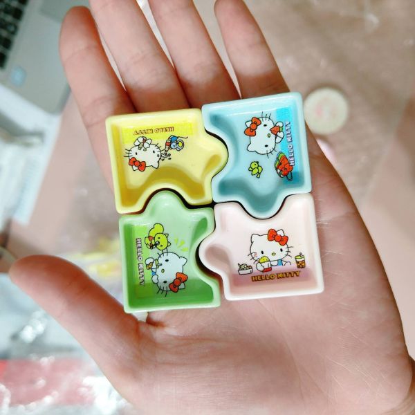 咩醬王國 吃播用kitty拼圖食盤 (拍照必備) 