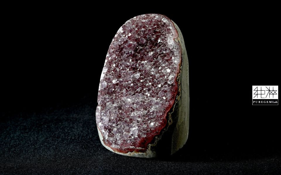 頂級天然特殊色軟糖紅幽靈紫水晶原礦座座 紫水晶,Amethyst,紫水晶晶簇,原礦