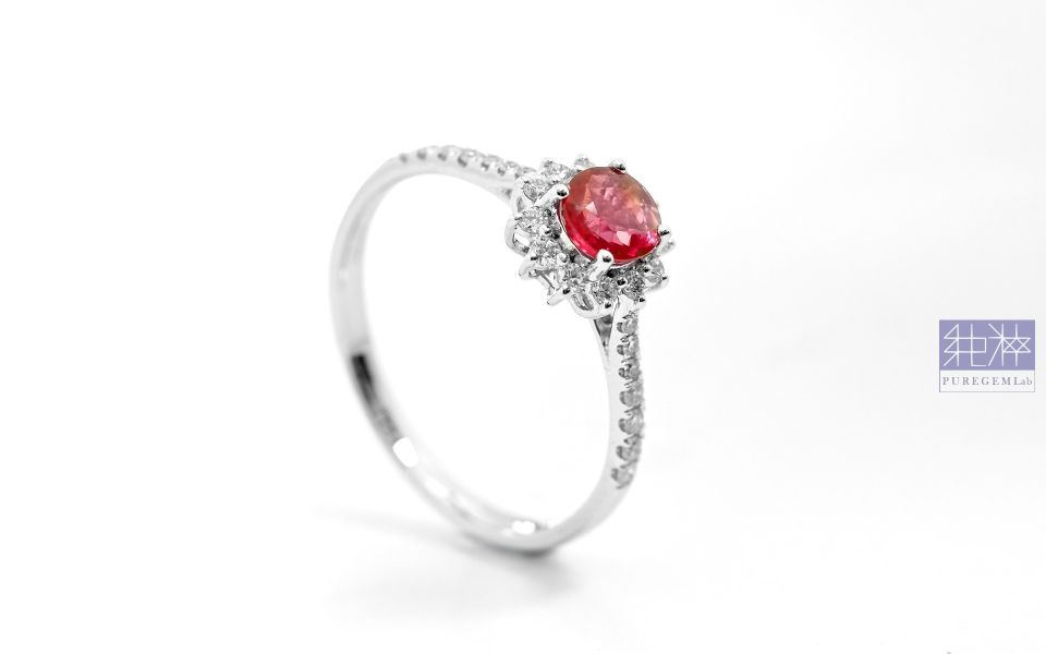 CGRL證 / 頂端天然無燒鴿血紅紅寶石18K金小奢華鑽戒 紅寶石,Ruby,剛玉,Corundum