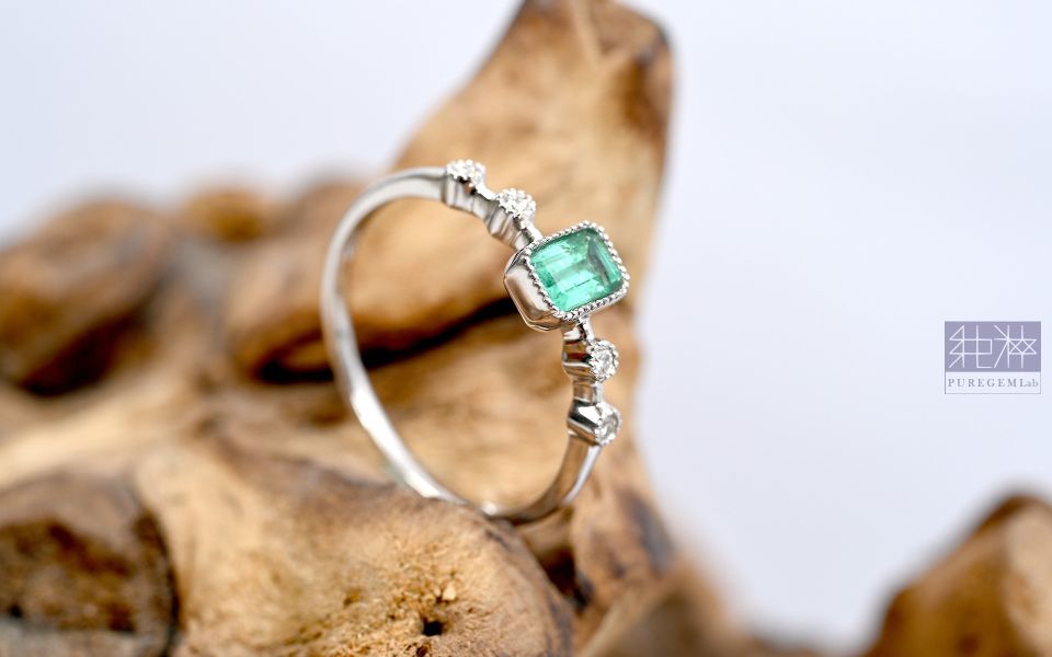 CGRL產地證 / 頂端稀有哥倫比亞木佐 Muzo 產地18K金鑽石戒 祖母綠,達畢茲,Emerald,Trapiche,五月誕生石,哥倫比亞,無油祖母綠