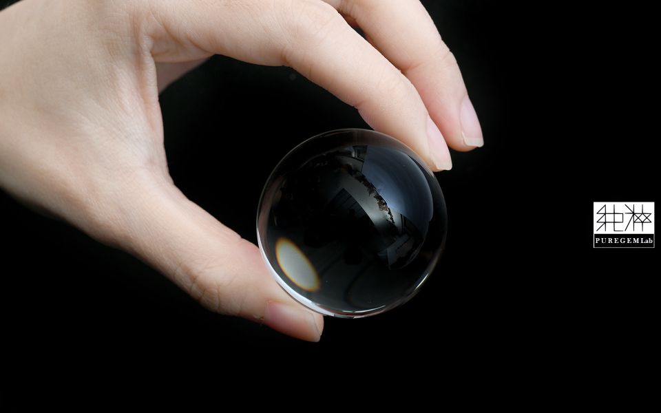 最高級數 / 頂級近全美藍針水晶球 藍針水晶,藍針,紅針