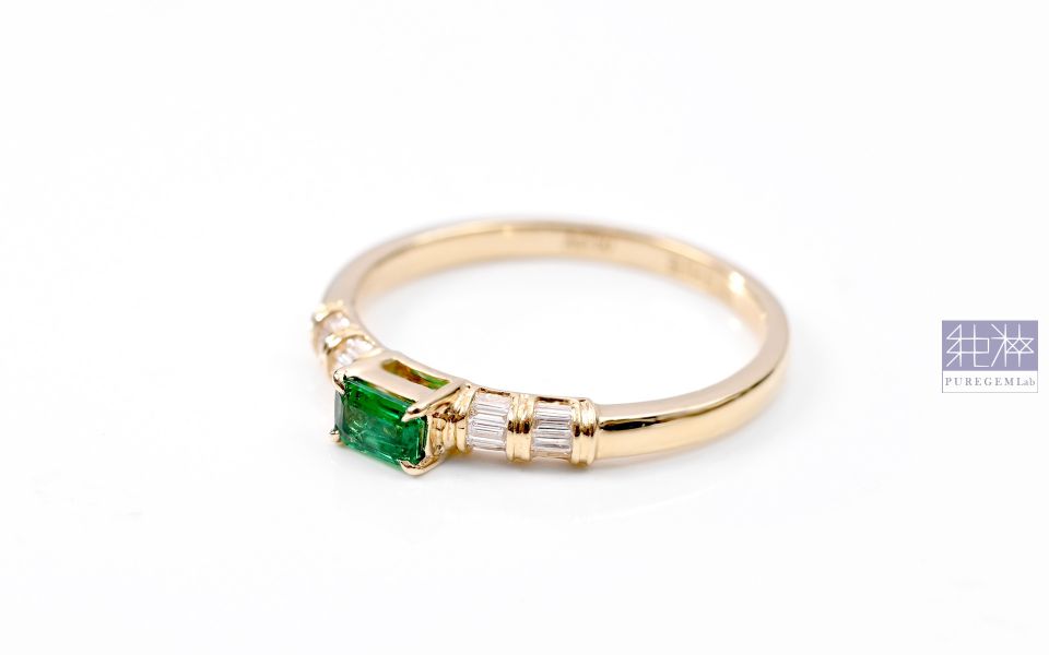 GUILD 產地證 / 頂級天然斯瓦特極微油沃頓祖母綠18K金戒 祖母綠,達畢茲,Emerald,Trapiche,五月誕生石,哥倫比亞,無油祖母綠