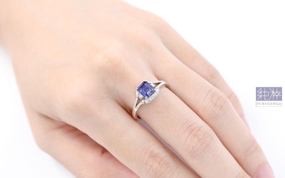 GUILD 證 / 頂級天然極稀有無燒變色矢車菊藍藍寶石18K金鑽石戒 變色藍寶石,無燒變色藍寶石,無燒矢車菊藍寶石,藍寶石,紅寶石,剛玉,彩色藍寶石,彩色剛玉,帕帕拉恰,黃色藍寶石 Corundum,Sapphire,Ruby,Padparadscha Sapphire