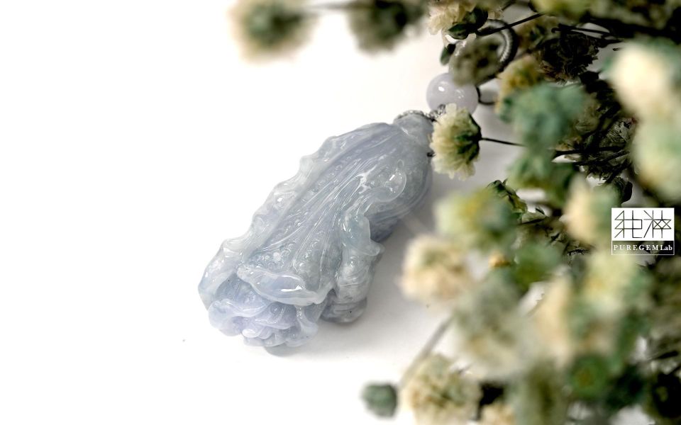 頂級天然A貨冰芙蓉種紫翡玉白菜 翡翠,玉,硬玉,jade,紫翡,黃翡,紅翡,陽綠,老坑,冰種,手鐲,平安扣,無事牌,緬甸,A貨,Jadeite(Jade)