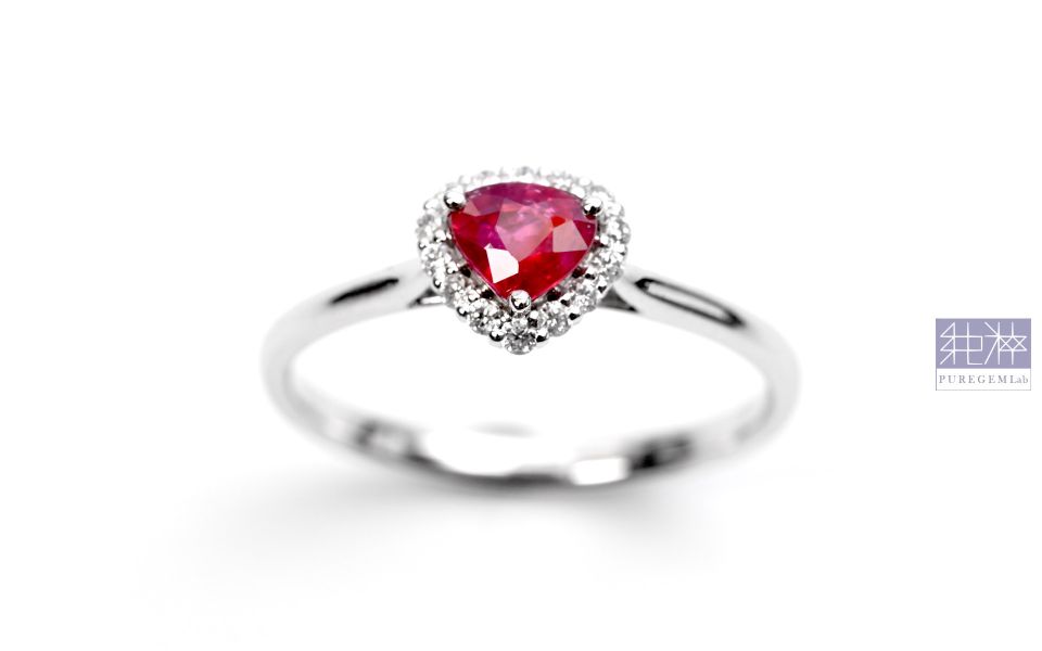 CGRL產地證 / 頂端天然無燒莫桑比克鴿血紅紅寶石18K金鑽戒 紅寶石,Ruby,剛玉,Corundum