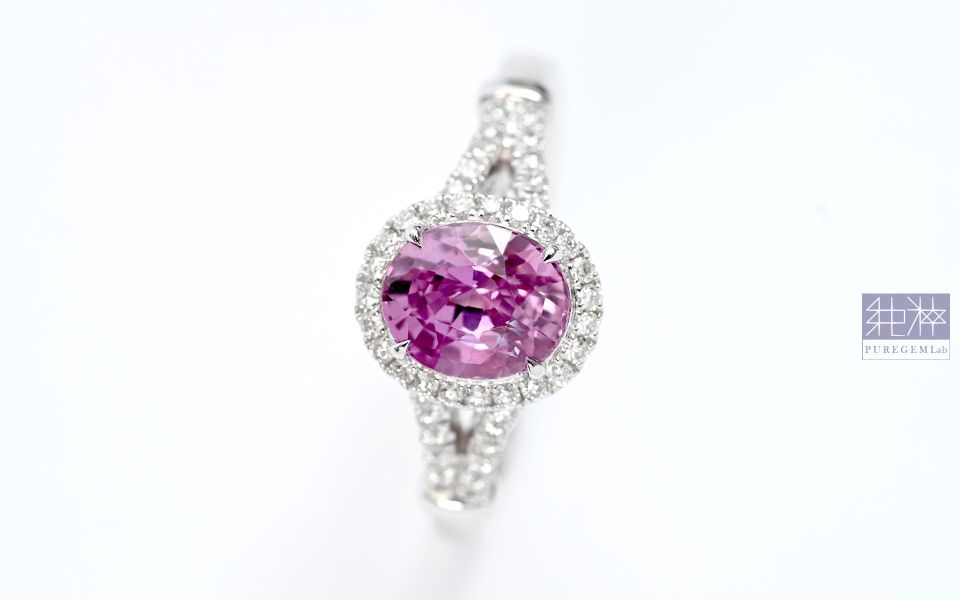 CGRL證 / 頂端天然無燒高火光豔彩帕帕拉恰18K金鑽石戒 藍寶石,紅寶石,剛玉,彩色藍寶石,彩色剛玉,帕帕拉恰,黃色藍寶石 Corundum,Sapphire,Ruby,Padparadscha Sapphire