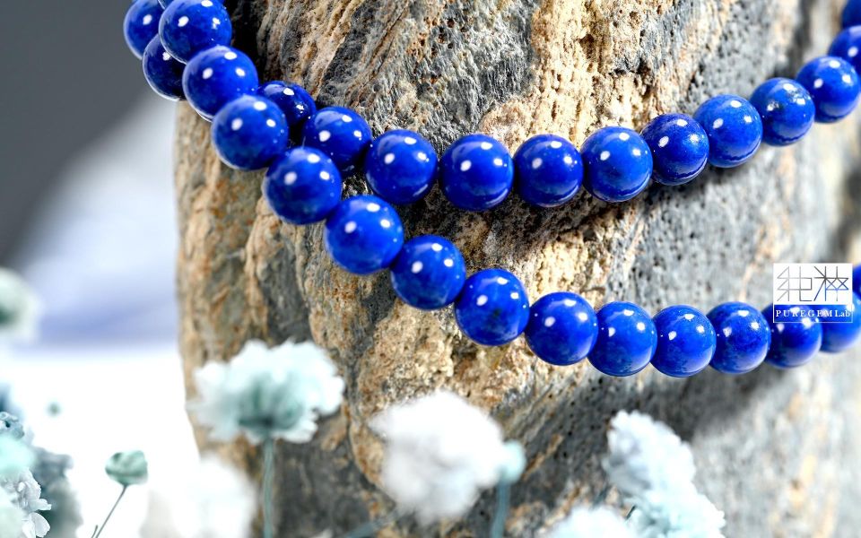 頂級天然老料帝王青金石雙圈手珠 青金石,Lapis,Lazuli,青金岩,黃鐵礦,方解石