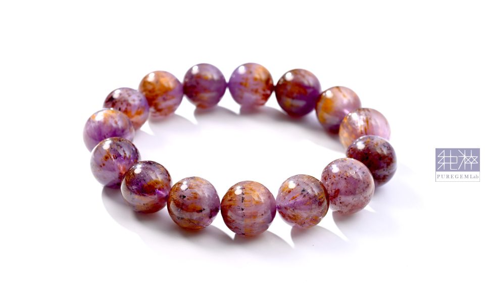 頂級紫鈦手珠 紫鈦,鈦晶紫水晶,紫水晶鈦晶