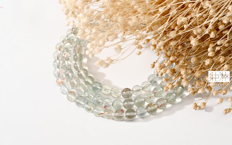 頂端淨透體翠綠阿魯沙金太陽三圈手珠 太陽石、日光石 Sunstone、阿魯沙太陽石、奧勒岡日光石